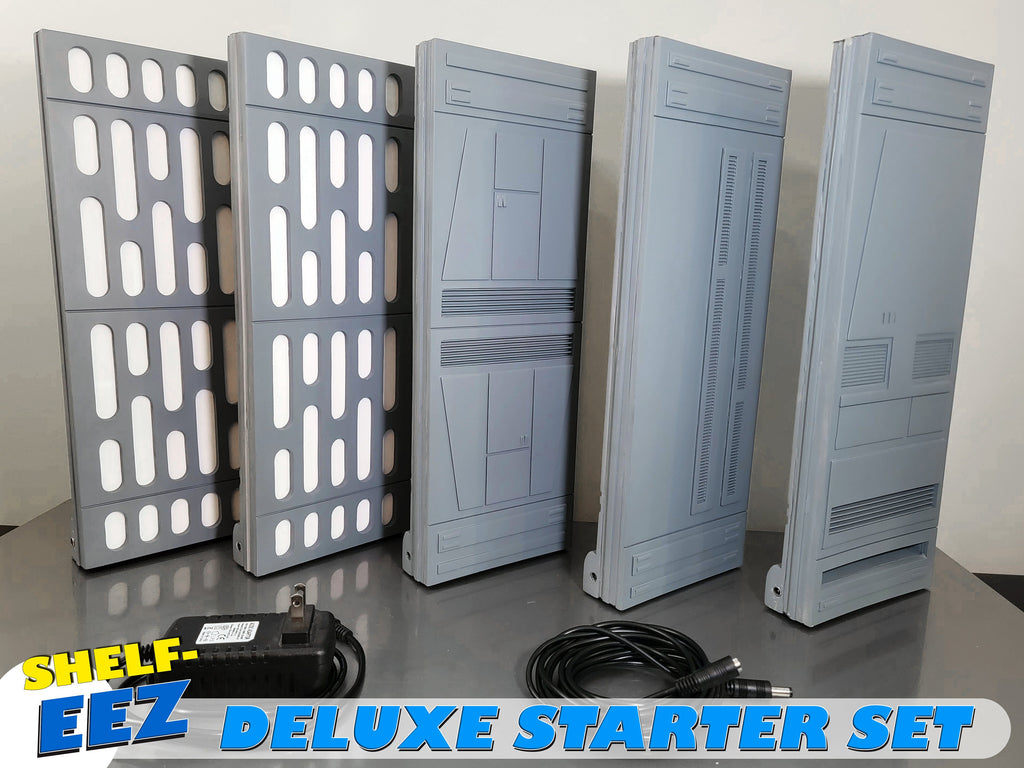 1/6 Scale 'Shelf-EEZ' 5 Panel Deluxe Starter Set - 2 Lit, 3 Standard Panels