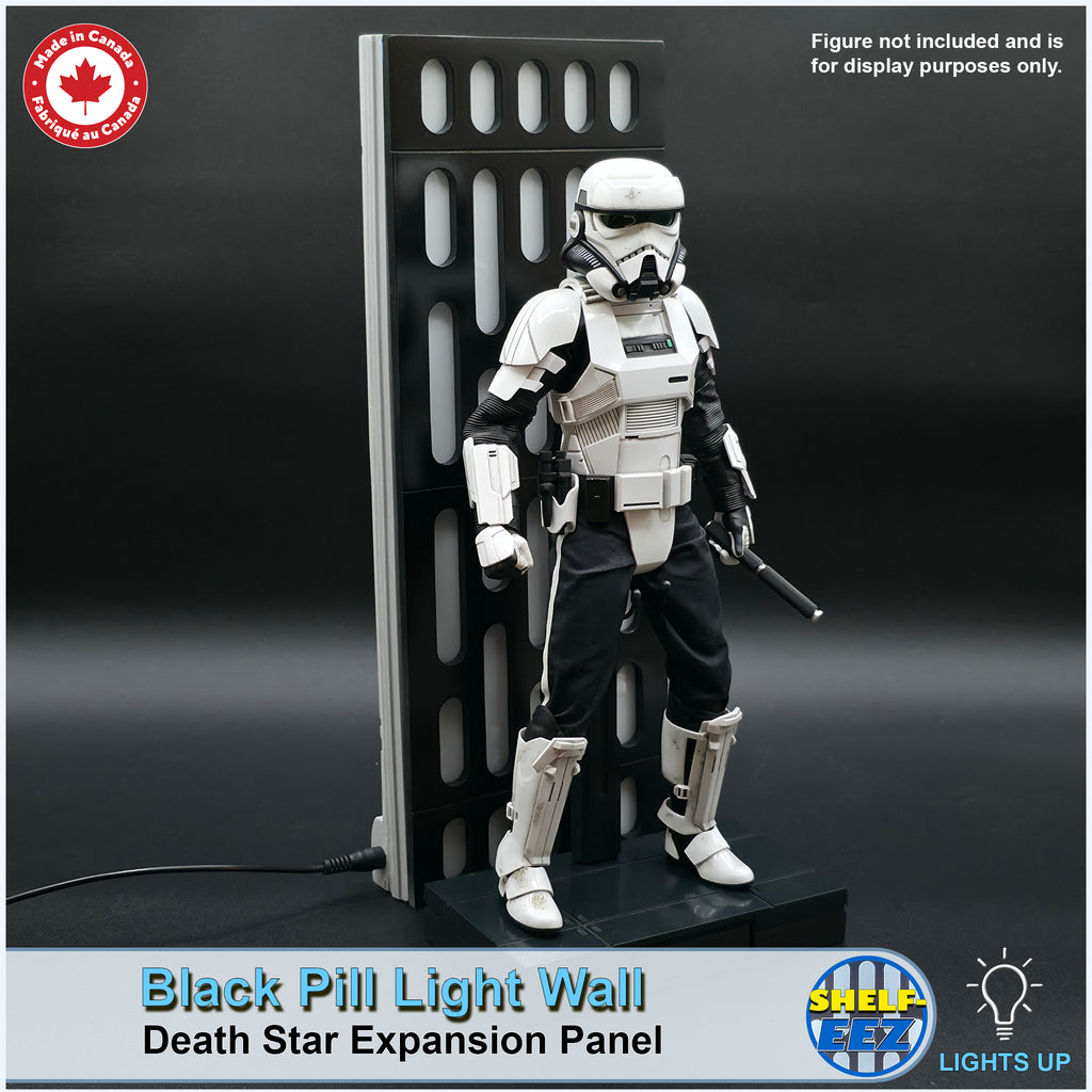 Black and White Death Star Wall Pill Light Wall Panel