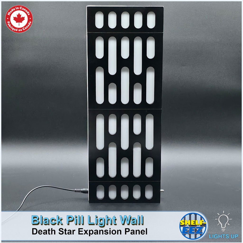 Black and White Death Star Wall Pill Light Wall Panel