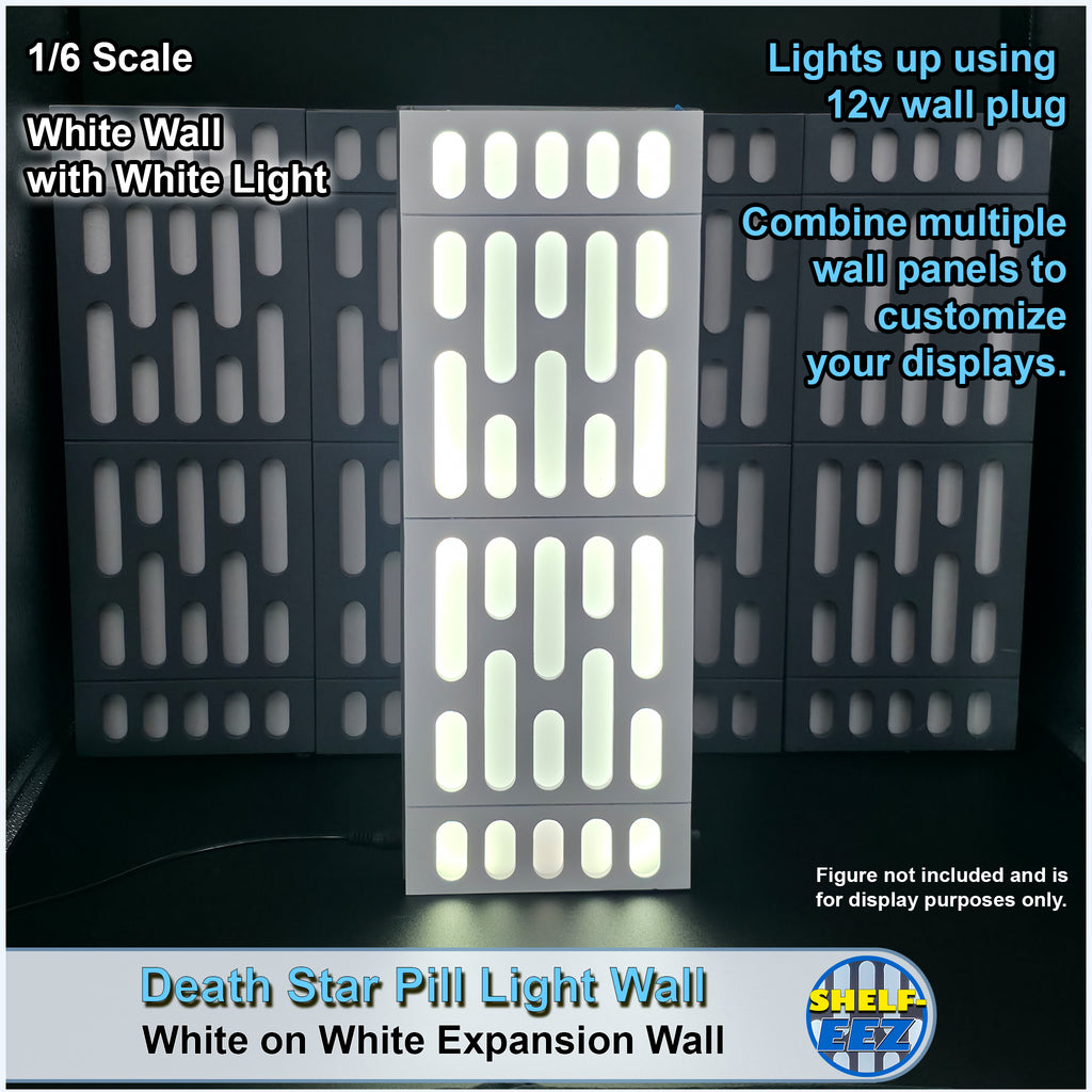 White on White Death Star Wall Pill Light Wall Panel