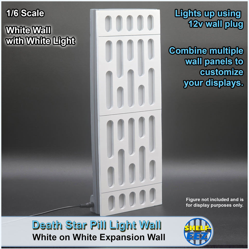 White on White Death Star Wall Pill Light Wall Panel